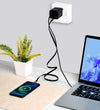 Technaxx 30W Schnellladegerät A+C selbstaufrollendes Kabel TX-365
